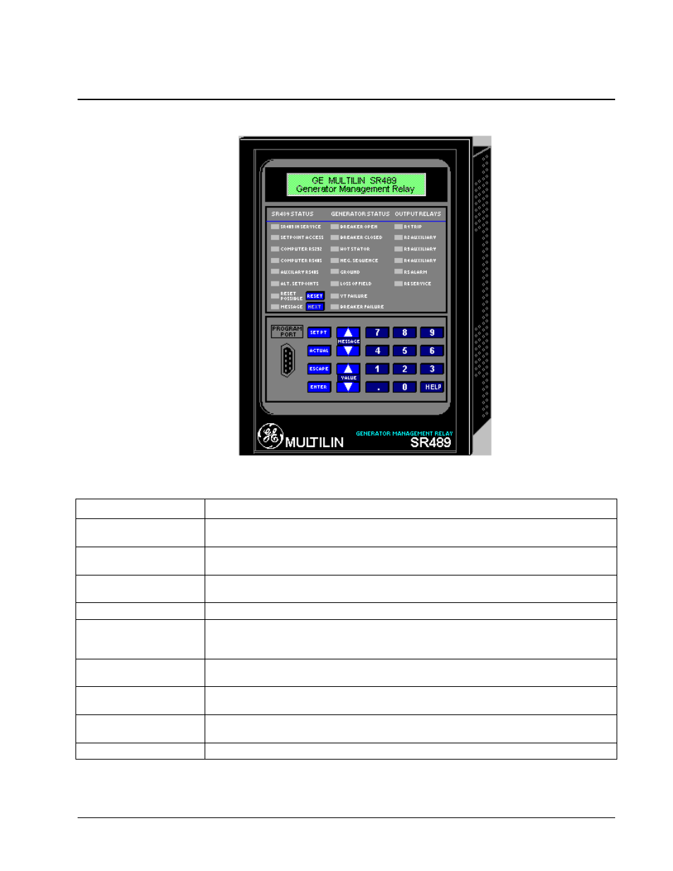 Sr489 generator management relay | GE DEH-210 User Manual | Page 104 / 220