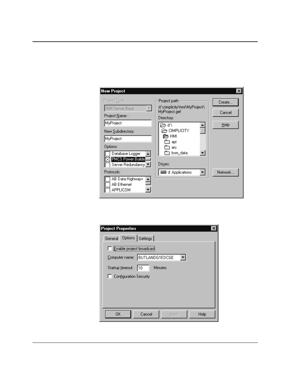 Configuring a cimplicity project for pmcs | GE DEH-210 User Manual | Page 12 / 220