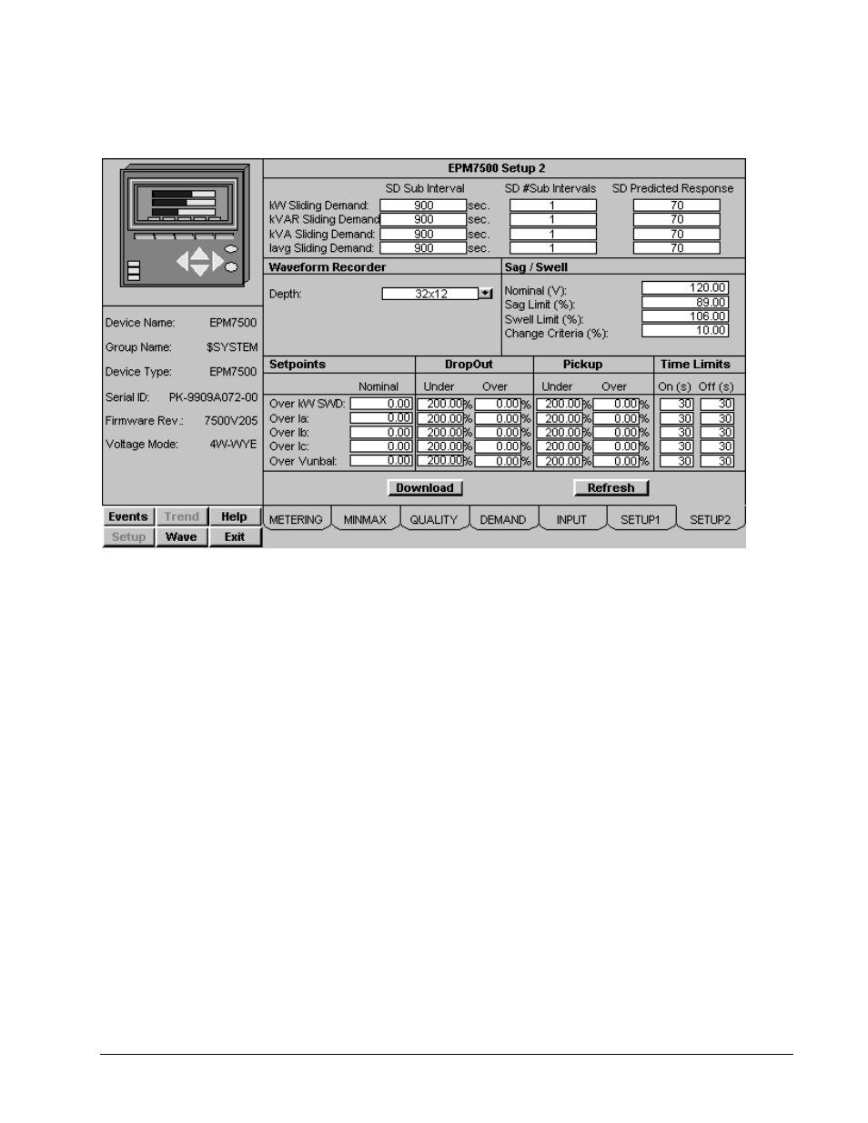 Setup 2 tab | GE DEH-210 User Manual | Page 141 / 220