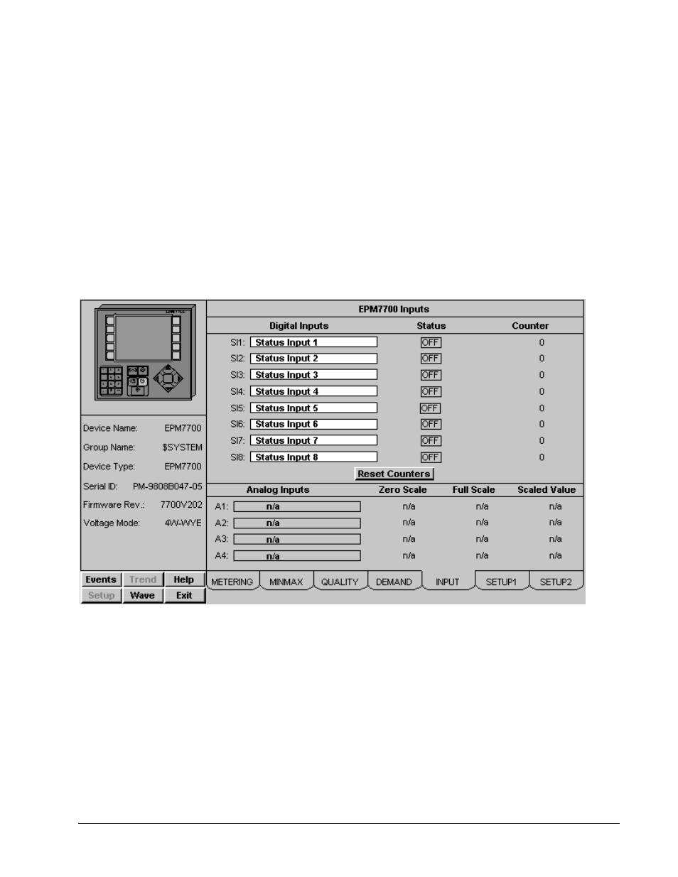 Inputs tab | GE DEH-210 User Manual | Page 148 / 220