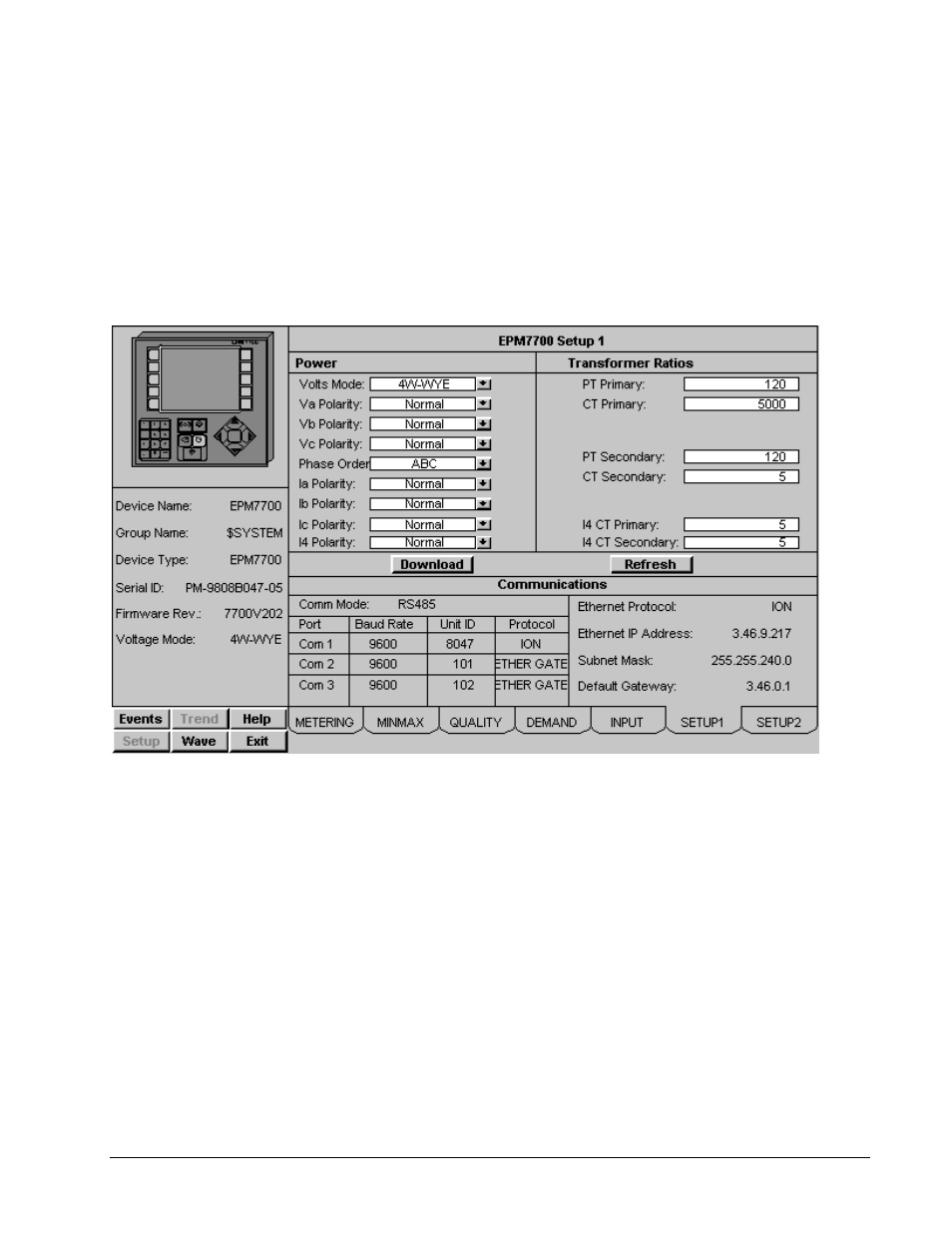 Setup 1 tab | GE DEH-210 User Manual | Page 149 / 220
