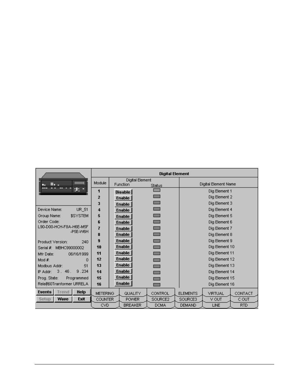 Elements tab | GE DEH-210 User Manual | Page 159 / 220