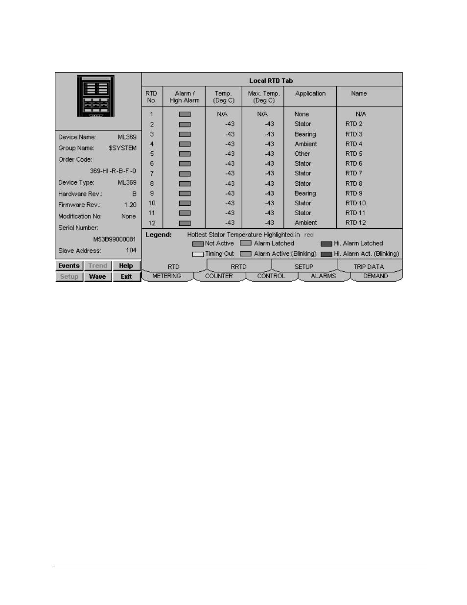 Local rtd tab | GE DEH-210 User Manual | Page 181 / 220