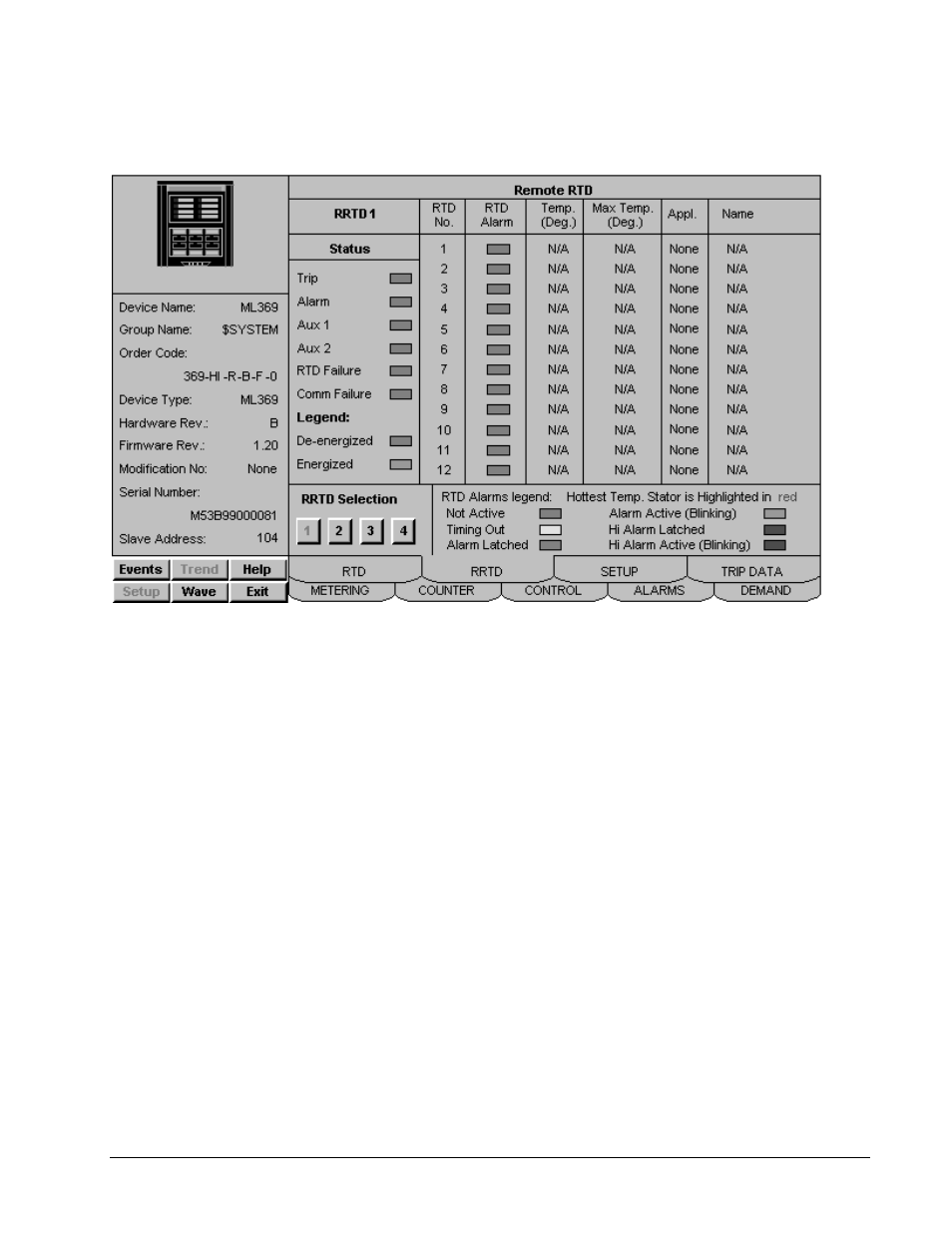 Remote rtd tab | GE DEH-210 User Manual | Page 182 / 220