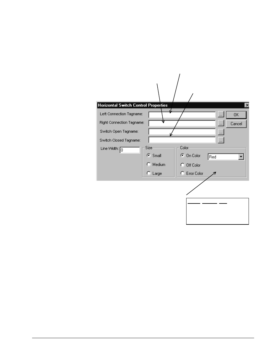 Horizontal and vertical switch one-line wizards | GE DEH-210 User Manual | Page 44 / 220