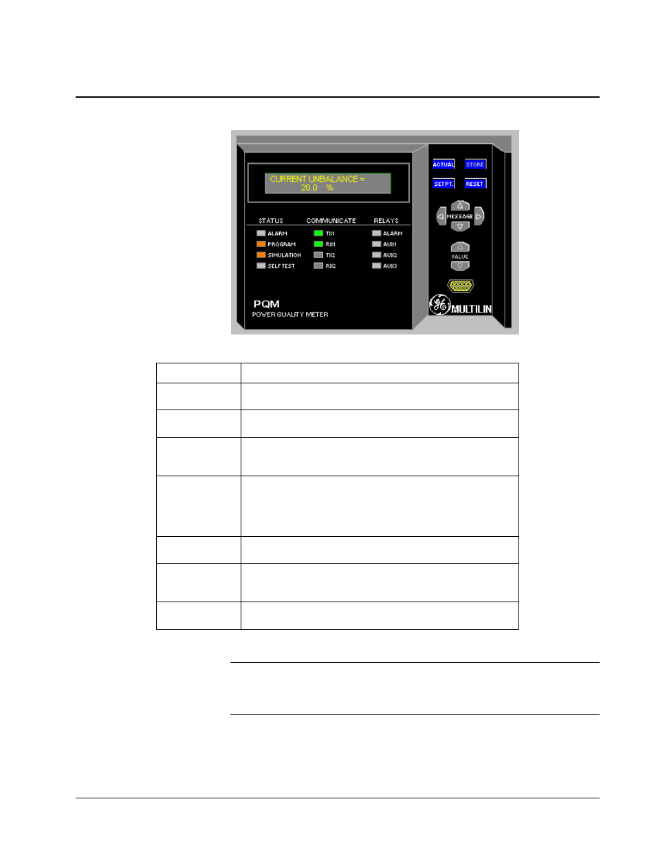 Power quality meter (pqm) | GE DEH-210 User Manual | Page 84 / 220