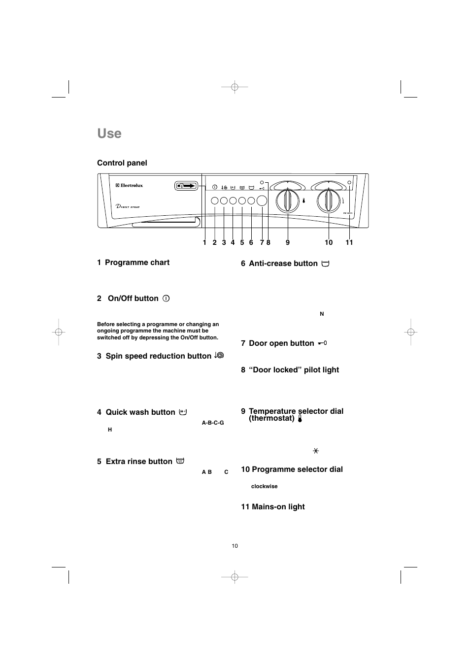 Electrolux EW 1063 S User Manual | Page 10 / 86