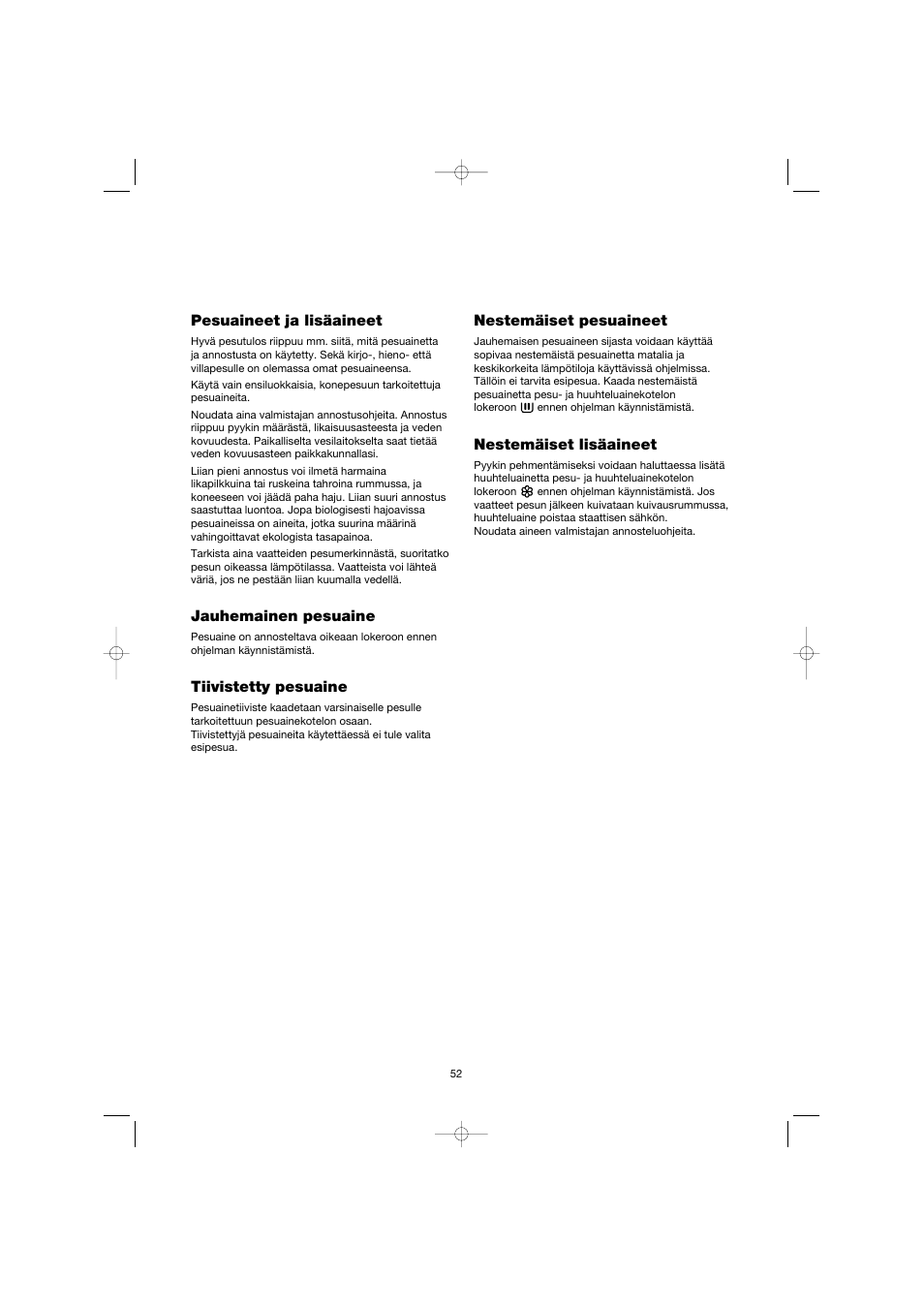 Electrolux EW 1063 S User Manual | Page 52 / 86