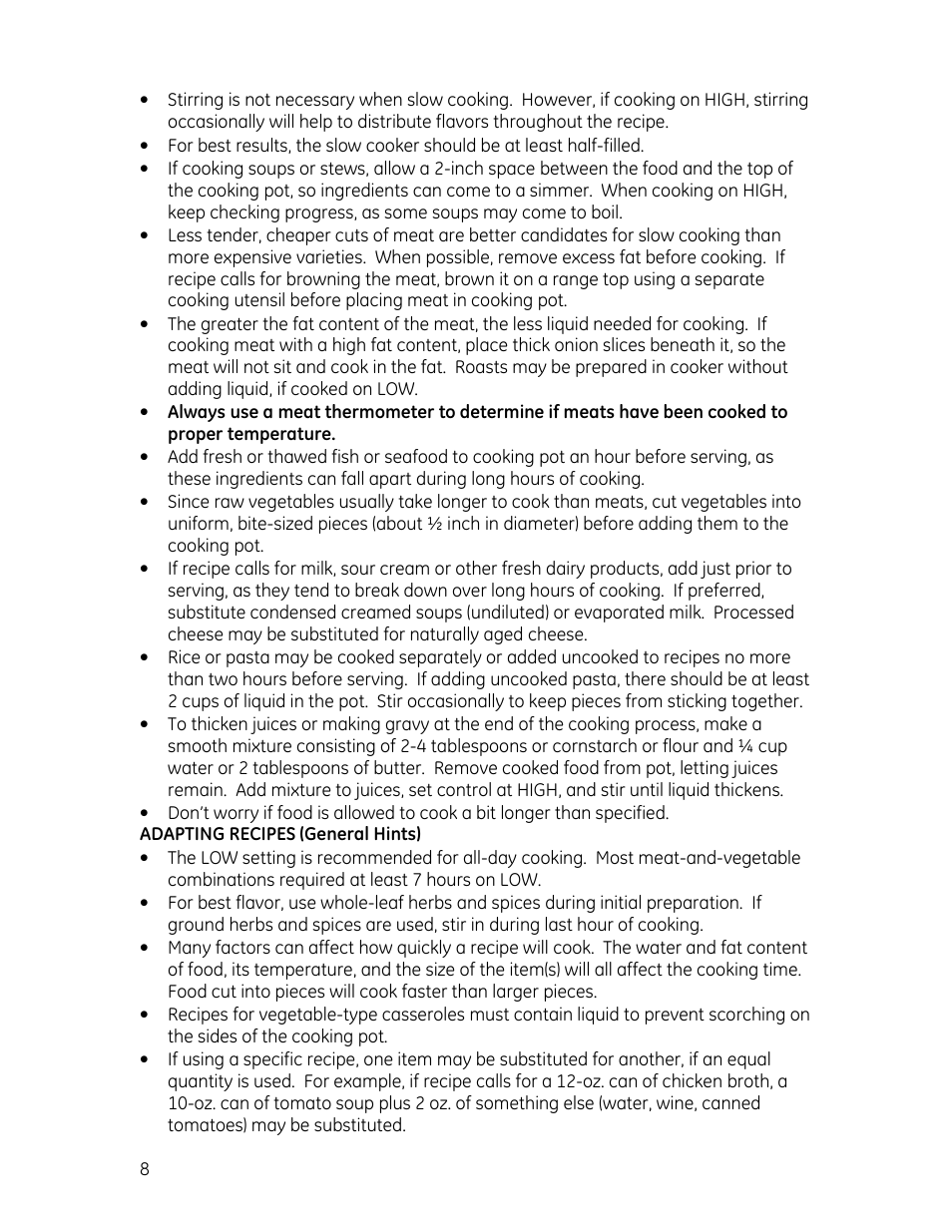 GE 169085 User Manual | Page 8 / 10