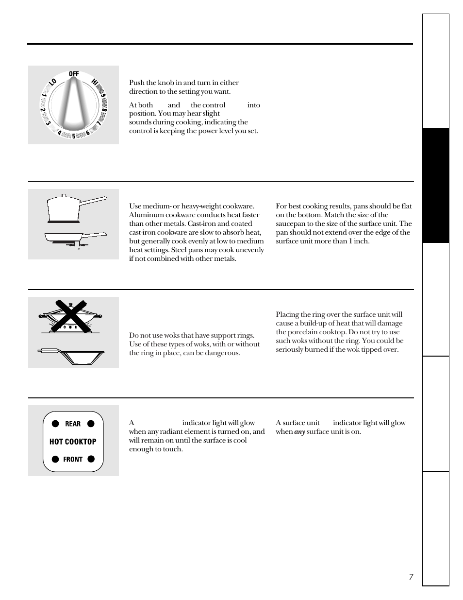 Using the surface units, Using the surface units –9 | GE 49-8830-1A User Manual | Page 7 / 35
