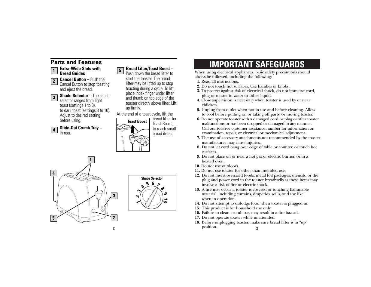 Important safeguards | GE 169145 User Manual | Page 2 / 10