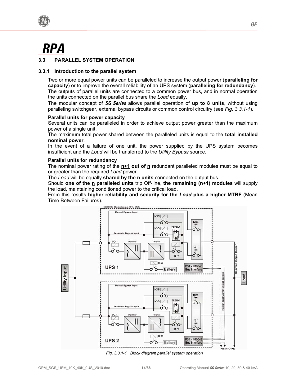 GE SG SERIES 20 User Manual | Page 14 / 88