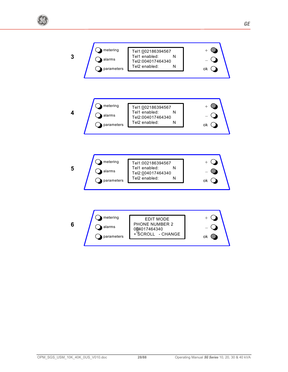 GE SG SERIES 20 User Manual | Page 28 / 88