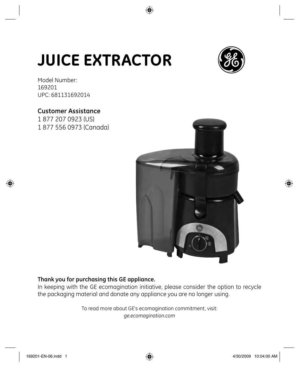 GE 681131692014 User Manual | 13 pages