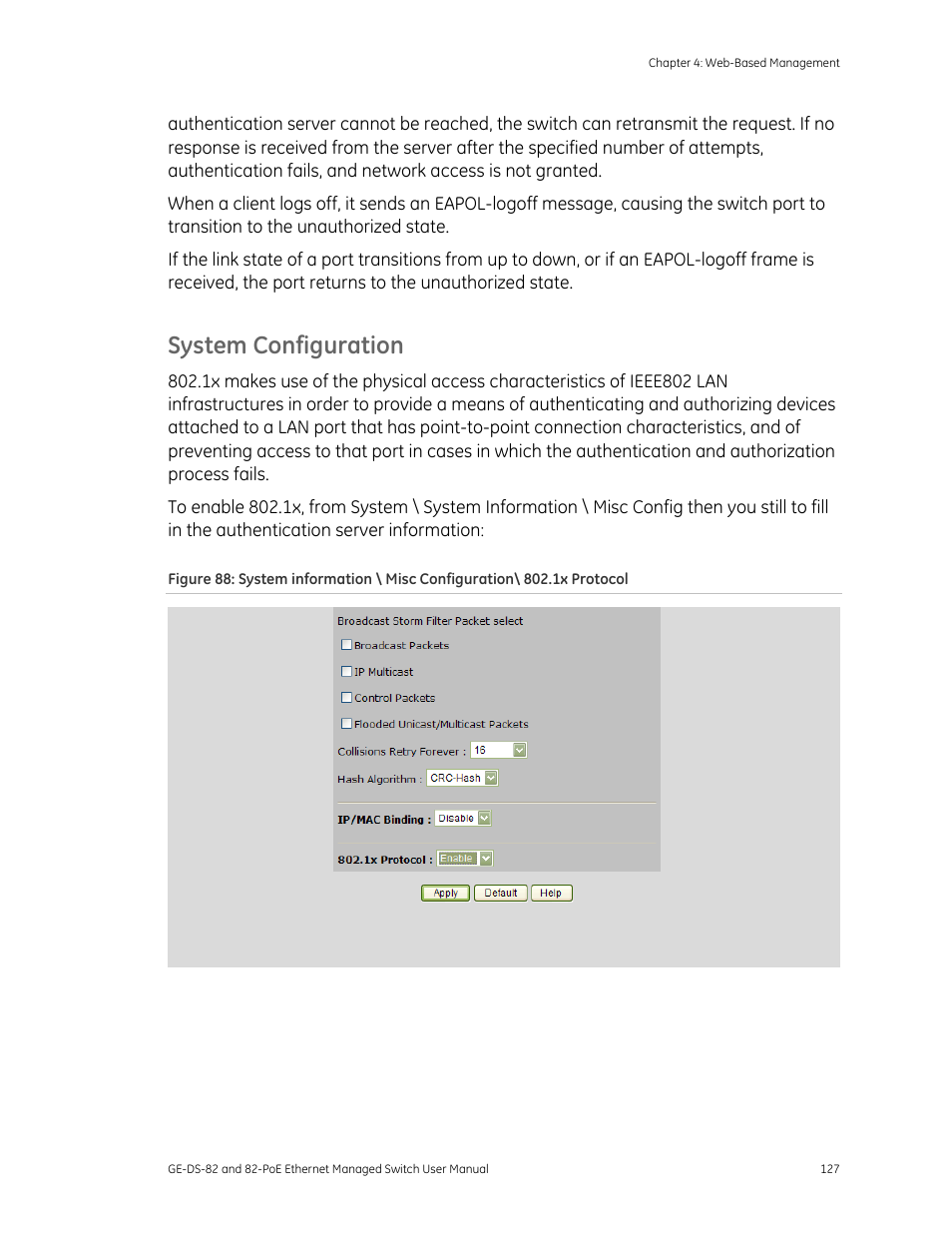 System configuration | GE DS-82 User Manual | Page 131 / 226