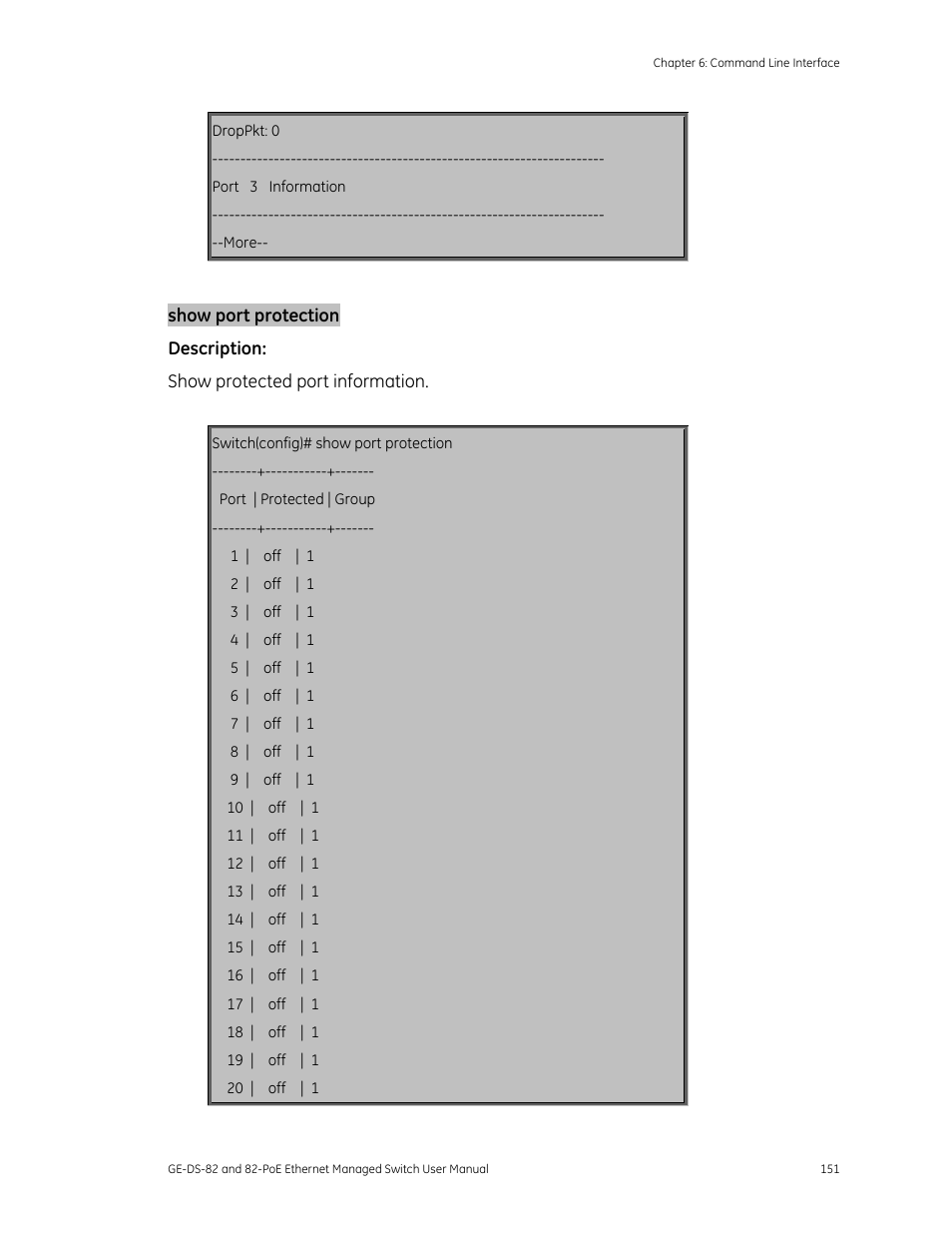 Trunk configuration, Trunking commands | GE DS-82 User Manual | Page 155 / 226