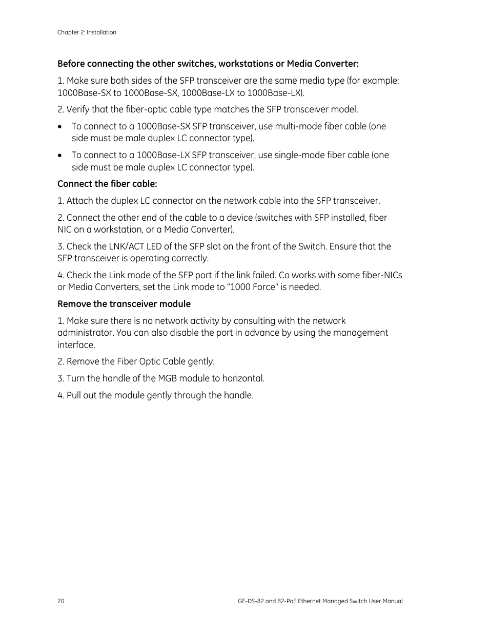 GE DS-82 User Manual | Page 24 / 226