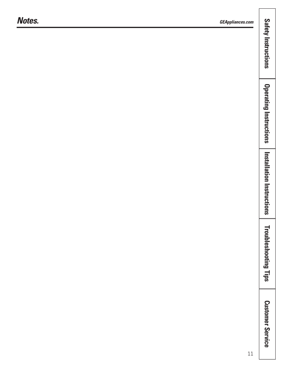 GE ADER40 User Manual | Page 11 / 36