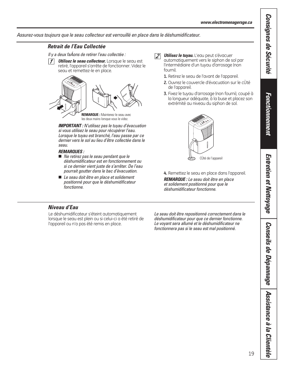GE ADER40 User Manual | Page 19 / 36