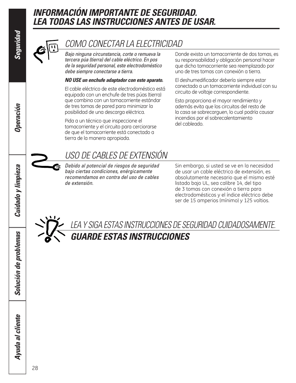 GE ADER40 User Manual | Page 28 / 36