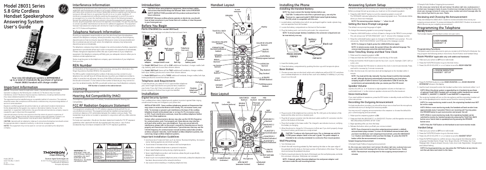 GE 28031 User Manual | 4 pages