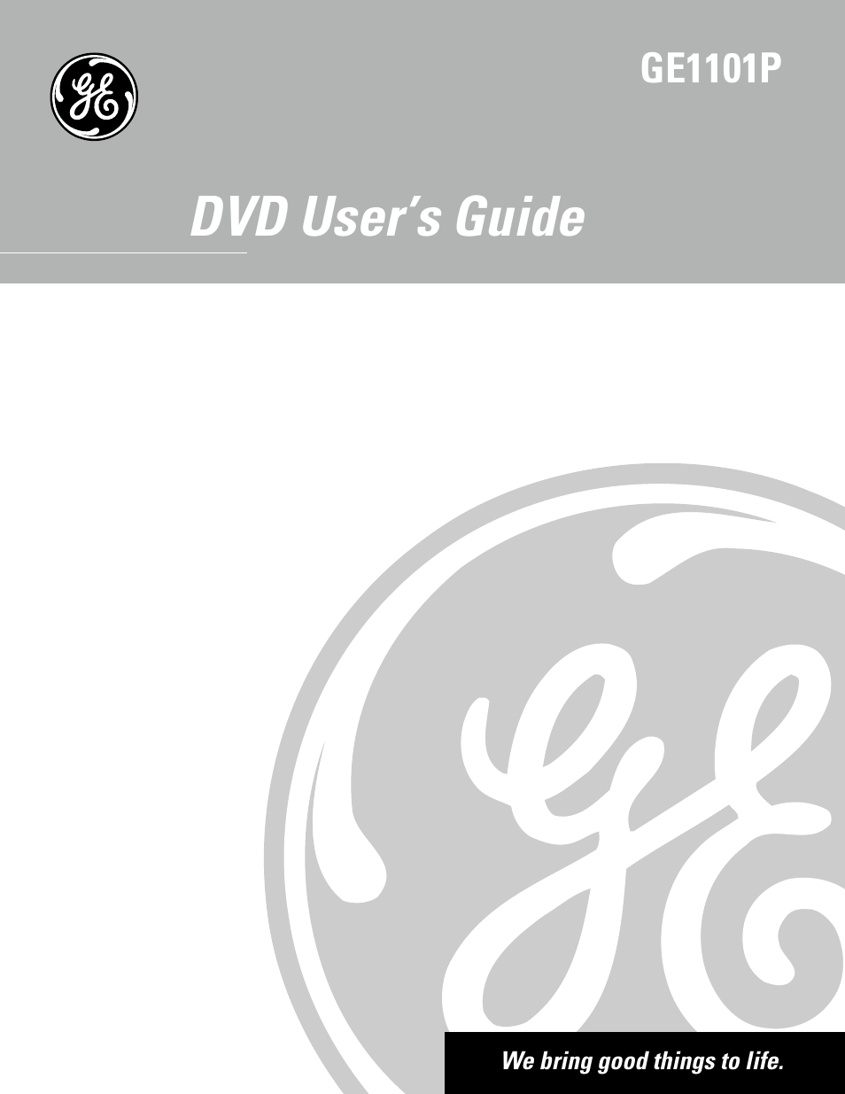 GE GE1101P User Manual | 66 pages