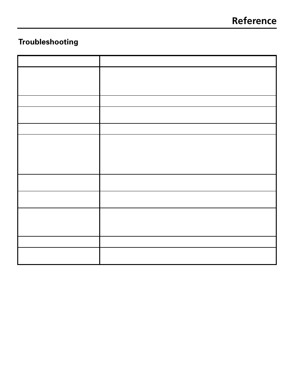 Reference, Troubleshooting, Chapter 6 | GE GE1101P User Manual | Page 57 / 66