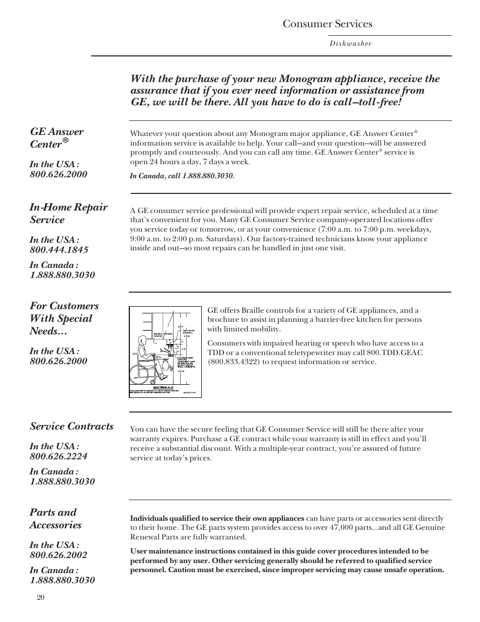 GE Monogram ZBD4200 User Manual | Page 20 / 24