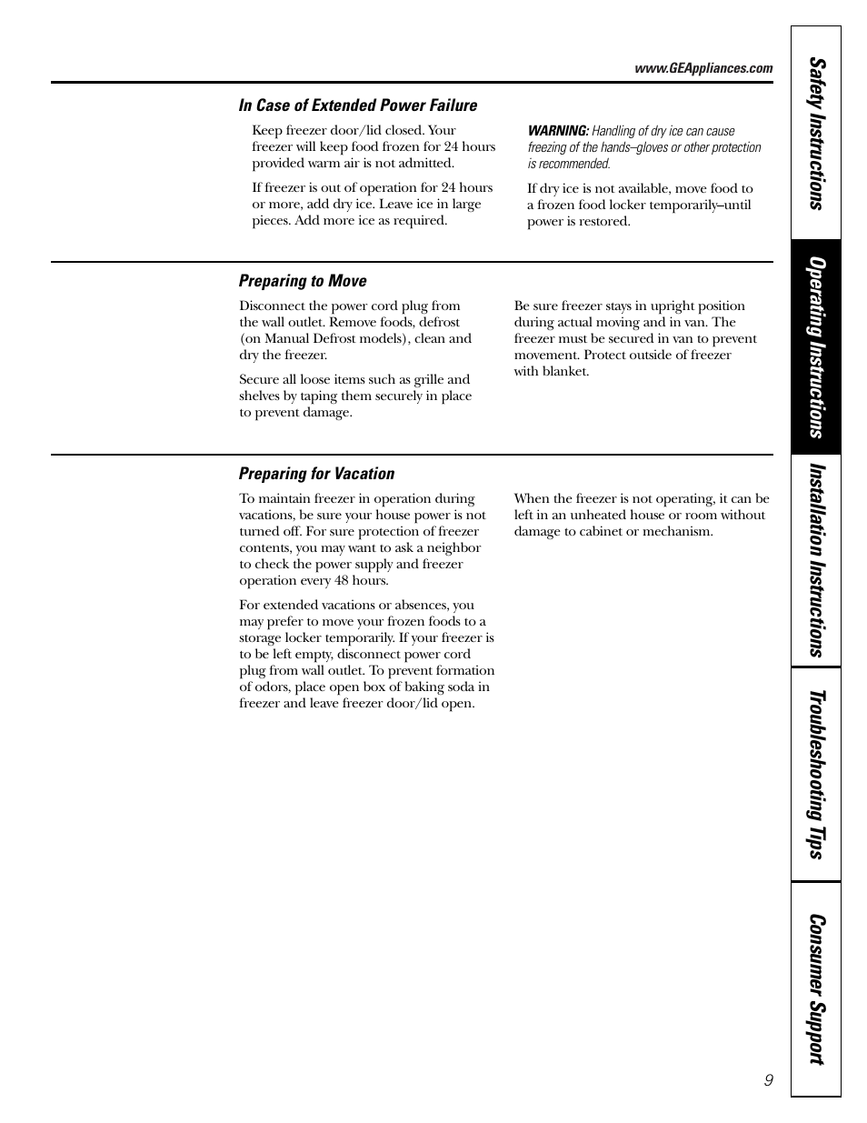 GE FUM5 User Manual | Page 9 / 16