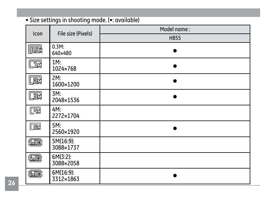 GE H855 User Manual | Page 30 / 90