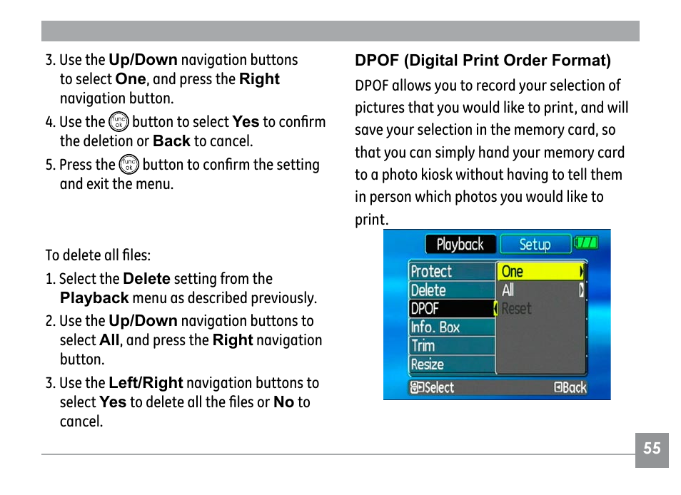 GE H855 User Manual | Page 59 / 90