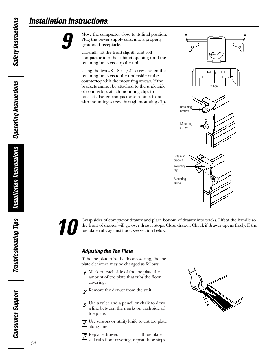 GE GCG1540 User Manual | Page 14 / 20