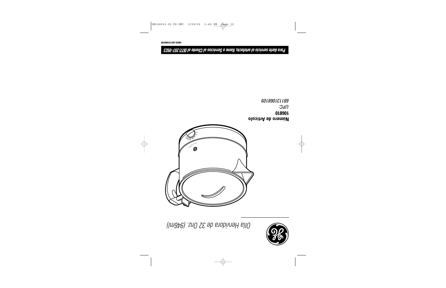 GE 106810 User Manual | Page 7 / 7