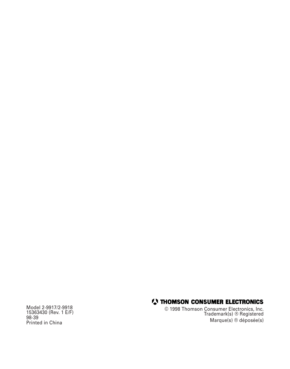 GE 2-9917 User Manual | Page 20 / 20
