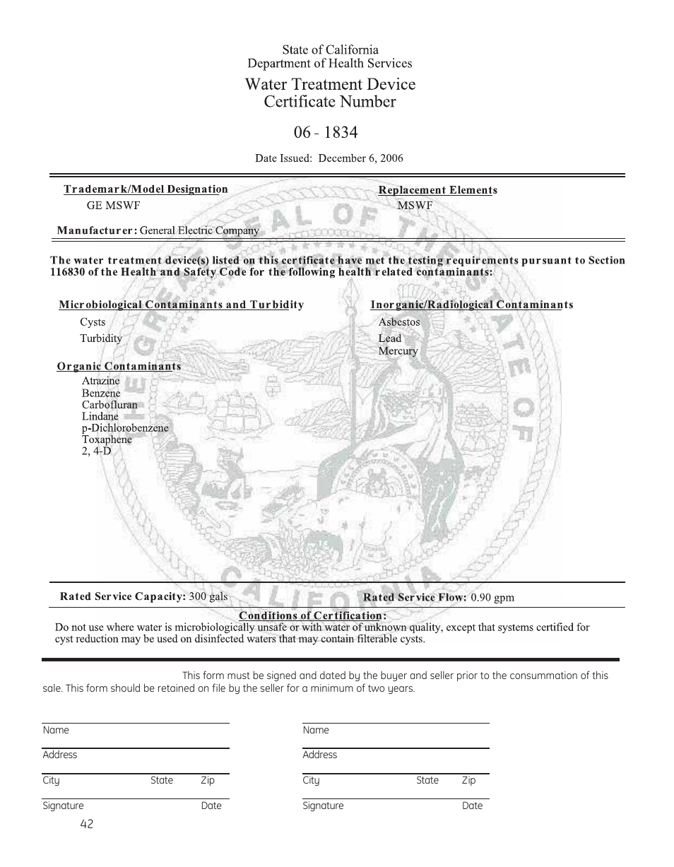 GE 200D8074P050 User Manual | Page 42 / 132