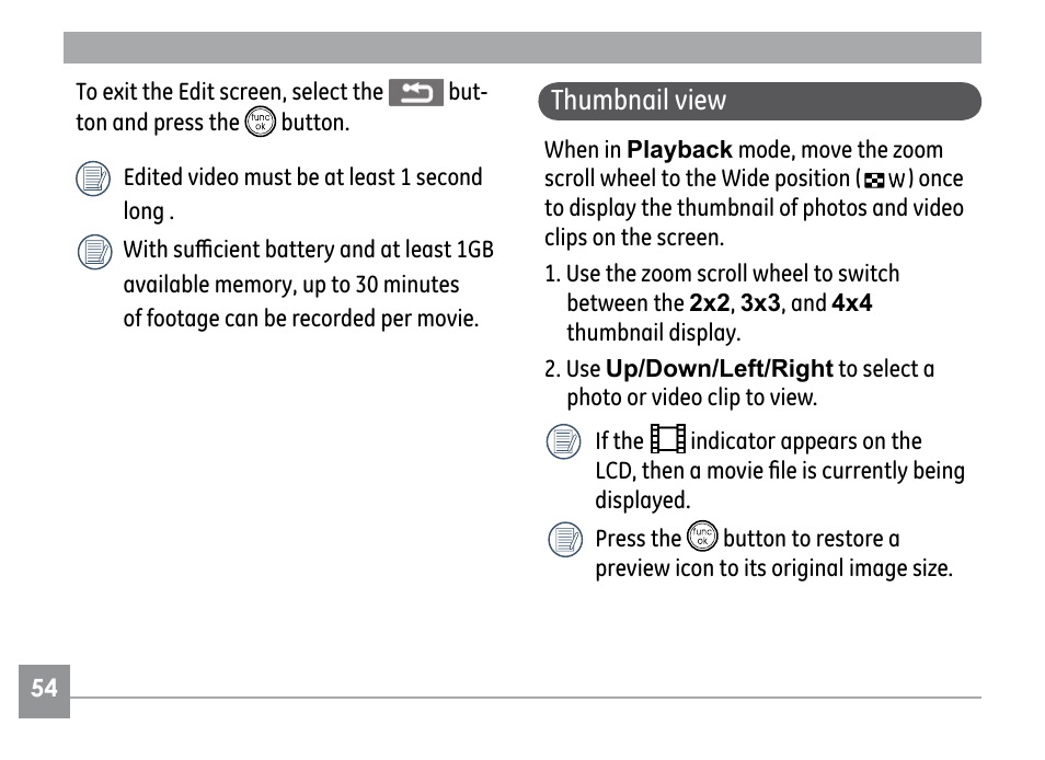 Thumbnail view | GE G SERIES E840S User Manual | Page 58 / 115