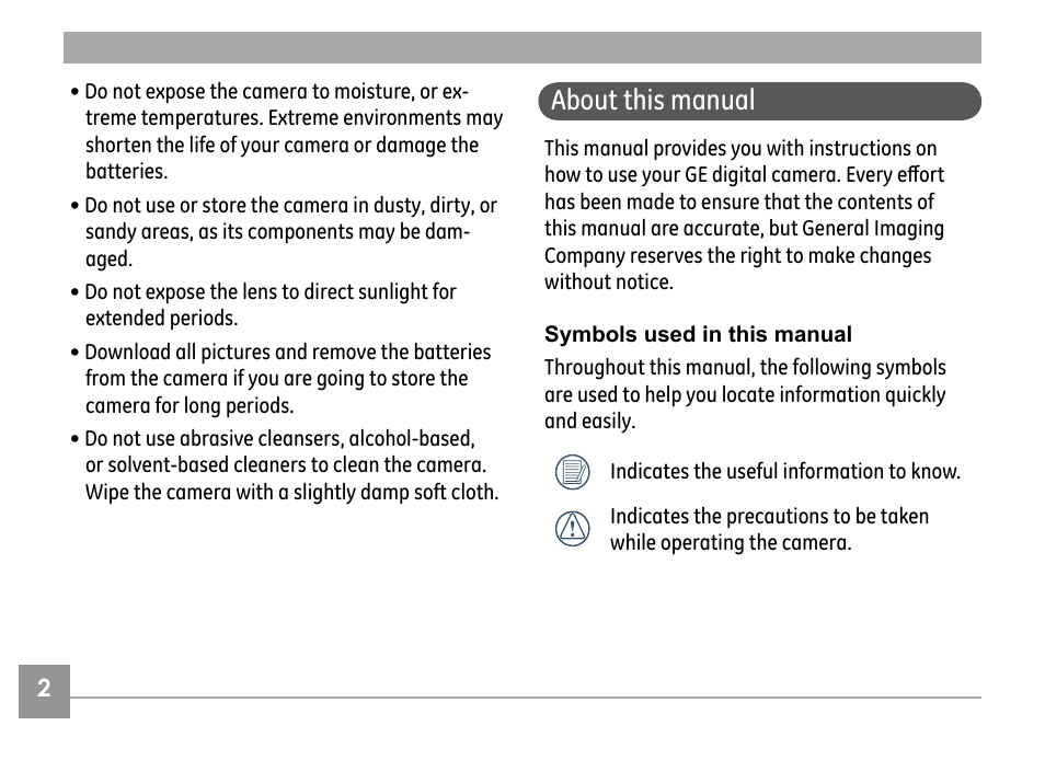 About this manual | GE G SERIES E840S User Manual | Page 6 / 115