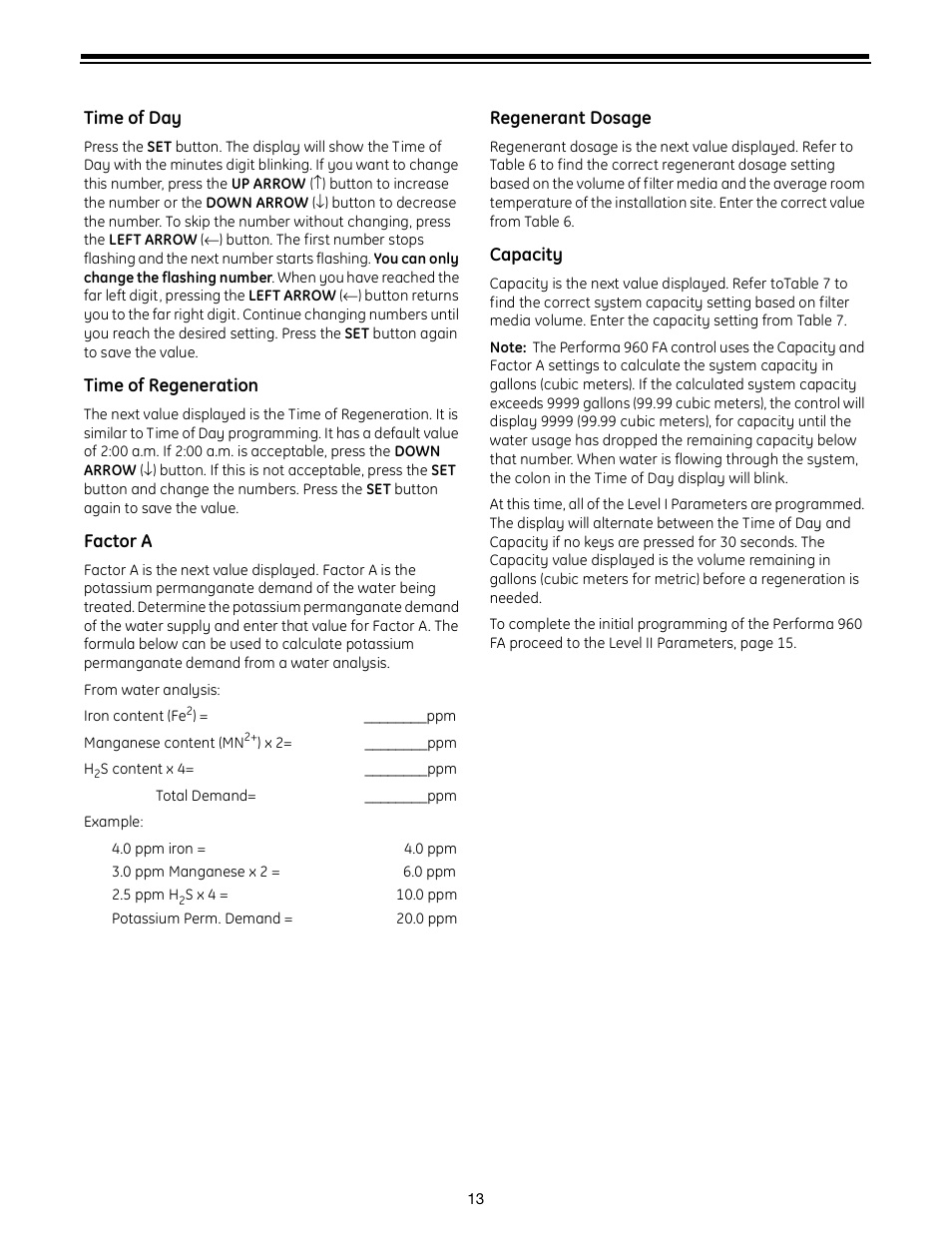 GE Autotrol Performa ProSoft 960 Series User Manual | Page 13 / 32