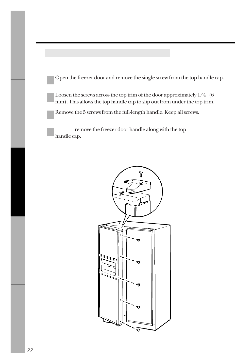 Inserting the door panels | GE 162D3941P005 User Manual | Page 22 / 112