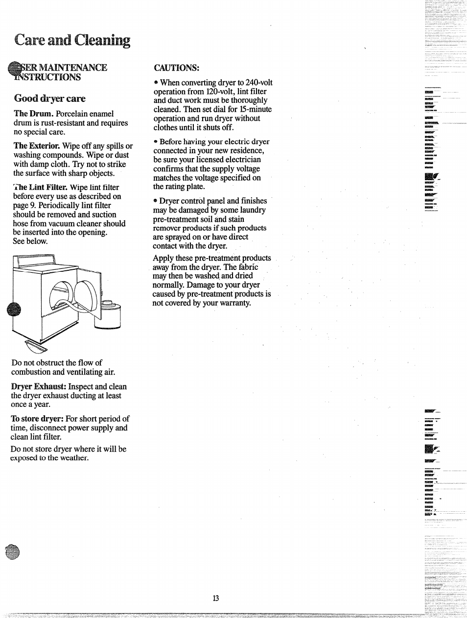 Care aed cleameg | GE DDE0580G User Manual | Page 13 / 15