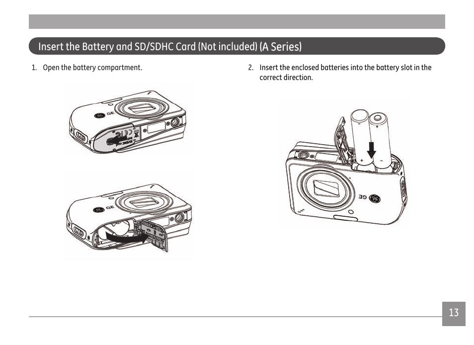 A series) | GE A Series : A1255 User Manual | Page 16 / 93