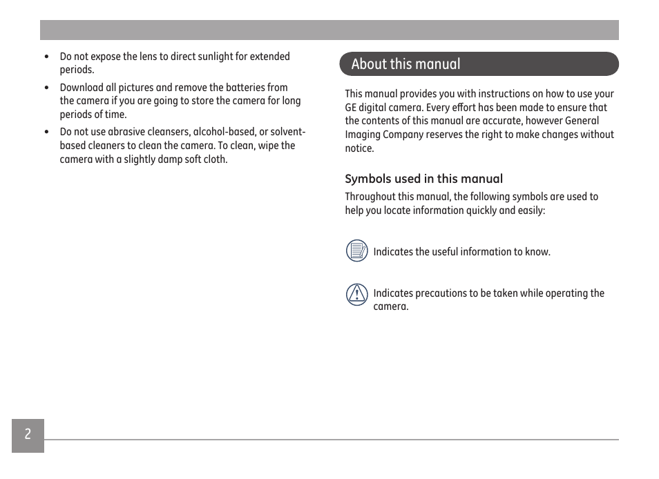 About this manual | GE A Series : A1255 User Manual | Page 5 / 93