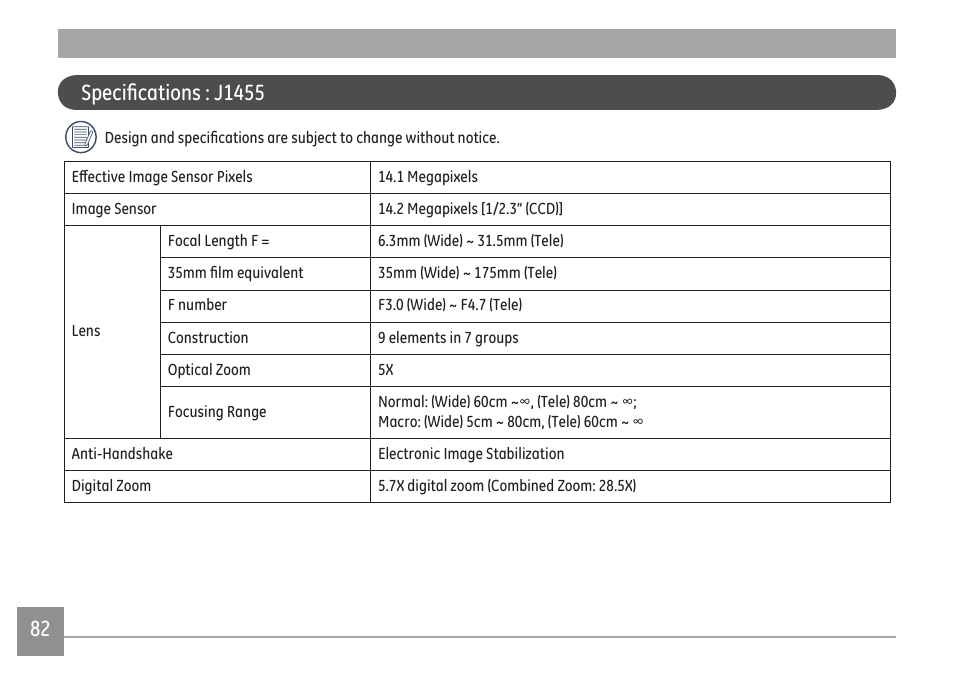 GE A Series : A1255 User Manual | Page 85 / 93