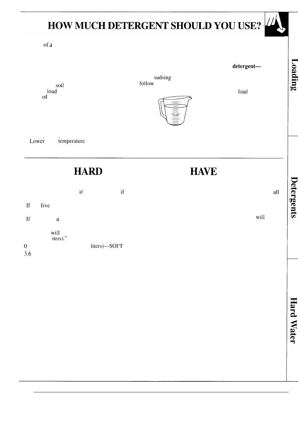 Preparation, Detergents and additives , 12, Water—do you it | GE WA8607SCL User Manual | Page 11 / 24