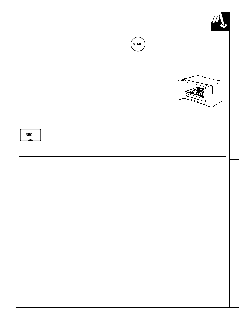 Broiling, Convection broiling, Combination roast convection br oiling | GE 49-8627 User Manual | Page 29 / 36