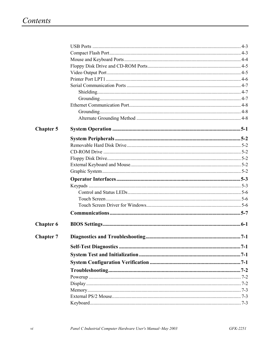GE Panel C GFK-2251 User Manual | Page 6 / 62