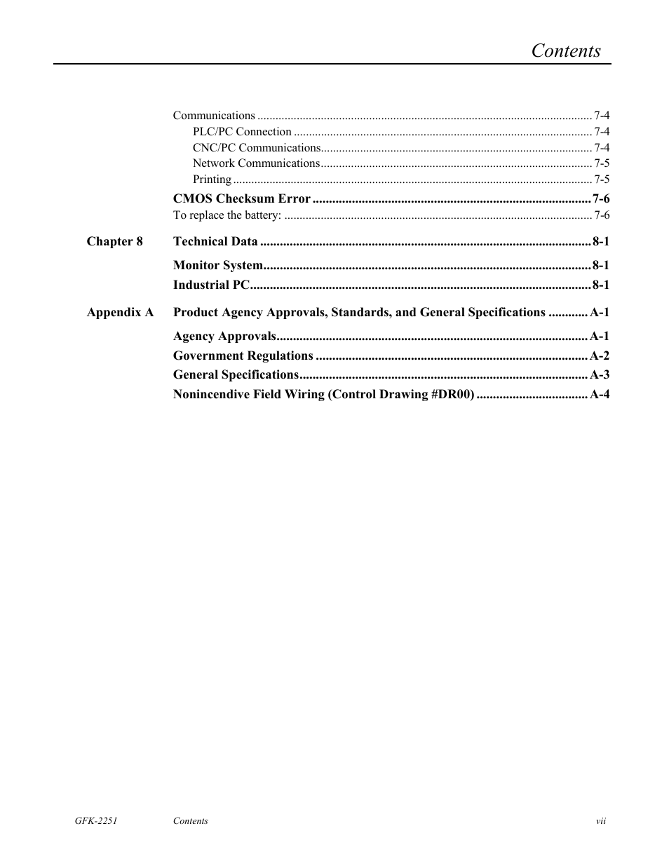 GE Panel C GFK-2251 User Manual | Page 7 / 62