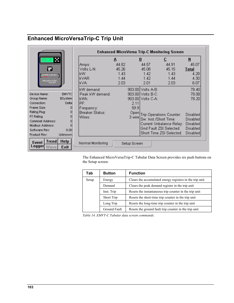 Enhanced microversatrip-c trip unit, Nhanced, Icro | Ersa | GE EPM9450Q User Manual | Page 111 / 304