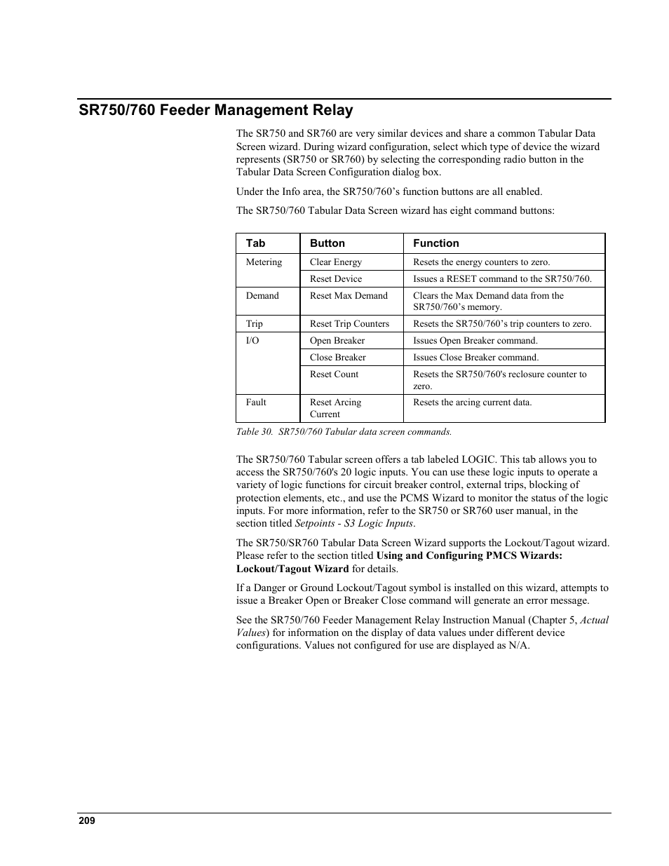 Sr750/760 feeder management relay, Sr750/760 f, Eeder | Anagement, Elay | GE EPM9450Q User Manual | Page 217 / 304
