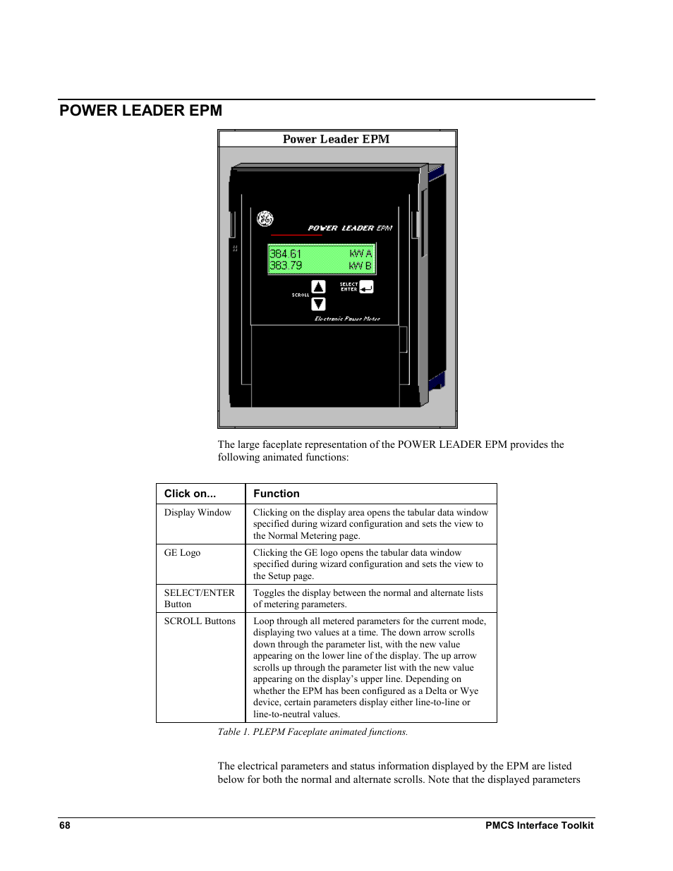 Power leader epm | GE EPM9450Q User Manual | Page 76 / 304